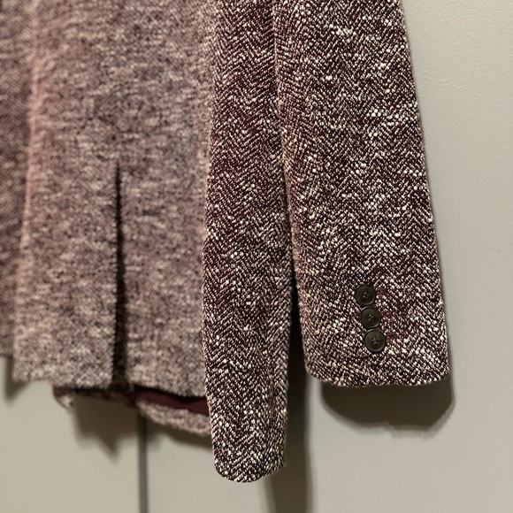 Talbots -  Deep Maroon & Cream Speckled Blazer (Size 10) - Picture 11 of 11